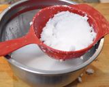 A picture of step 3 of Coconut milk rice.