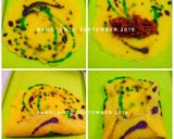 Foto langkah ke 6 dari resep Dadar Gulung Rainbow.