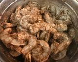 A picture of step 1 of Jerk Shrimp with Coconut Rice and Baked Veggies.