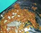 A picture of step 4 of Gajar ka halwa with milkmaid.