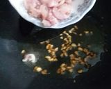 A picture of step 3 of Fried rice with shashlik.