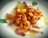 Foto del paso 10 de la receta: Patatas fritas al estilo Formentera con trozos de lomo de cerdo