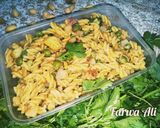 A picture of step 8 of Balti Macroni.