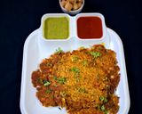 A picture of step 6 of Soya Chunks Chilla (protein rich, weight loss recipe).