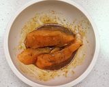 Foto del paso 2 de la receta: Arroz frito con kimchi y salmón marinado a baja temperatura