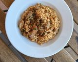 Foto del paso 12 de la receta: Arroz de pollo especiado y butifarra con ceps