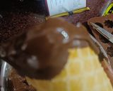A picture of step 1 of Chocolate Makhana Cone.