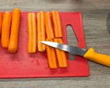 Une image de l'étape 2 de Carottes rôties au miel et à la feta.