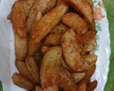 A picture of step 3 of Seasoned Crispy Potato Wedges.