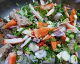 A picture of step 3 of Spicy Fresh Naem Salad.
