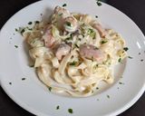 Foto del paso 9 de la receta: Pasta en salsa de pollo al verdeo