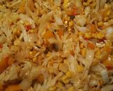 A picture of step 7 of Corn Pepper and Cabbage Relish.