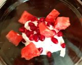 A picture of step 2 of My Grape, Melon with Authentic Greek Yogurt. 😚.