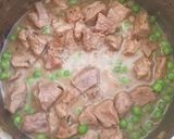 Tejszínes zöldborsós sertéscomb 🍖🍃 recept fázis 3 fotója