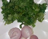 A picture of step 2 of Coriander raita🌿.