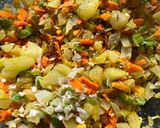 A picture of step 3 of Amla turmeric Pickle.