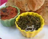 A picture of step 5 of Jowar and Wheat Flour Masala Puris.
