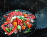 Foto langkah ke 11 dari resep Nasi Daun Jeruk Tumis Teri Cepokak Pedas.