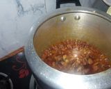 A picture of step 7 of Kashmiri rajma masala.