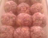 A picture of step 3 of Meatball parm casserole.