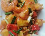 Foto langkah ke 5 dari resep Udang Nanas pedas.