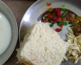 A picture of step 1 of Bread Dahi Vada.