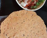 A picture of step 1 of Chatpata Salad Papad Tacos.