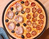 Hình bước làm 4 của món Pizza Demi Andouille - Demi Chorizo