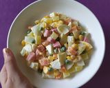 Hình bước làm 2 của món Salad Nga