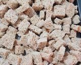 A picture of step 1 of Plain Simple Croutons.