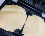 A picture of step 7 of Banana Waffles with chocolate & Cream Cheese.
