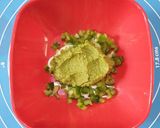 A picture of step 4 of Tricolour Paneer Mayo Veg Toast.