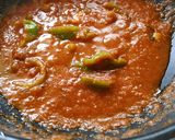 A picture of step 11 of Paneer Capsicum Masala.