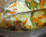 A picture of step 3 of Bisibelabath(Tamilnadu style)variety vegetables,rice,tuvar dal.