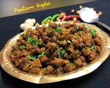 A picture of step 11 of Ashthami walee Sukhe Kale Chana.