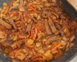 Foto del paso 4 de la receta: Tagliatellis de arroz con ternera y bacon