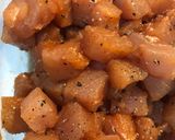 A picture of step 1 of Garlic Malasugue (Marlin) Salpicao.