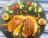 A picture of step 5 of Tawa grill crunchy bun.