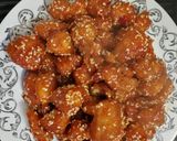 A picture of step 6 of Sweet and Sour Chicken with Sesame.