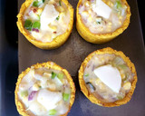Foto del paso 7 de la receta: Vasitos de calabaza🎃rellenos de choclo 🌽y queso💛