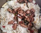 Foto langkah ke 7 dari resep Nasi bakar cumi asin.