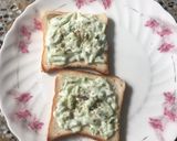 A picture of step 3 of Curd Cucumber Sandwich.