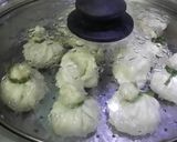 A picture of step 3 of Steamed Chicken Money Bags and Wontons.