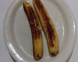 Foto langkah ke 2 dari resep Pisang bakar keju matcha.