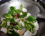 A picture of step 1 of Chilli paneer.