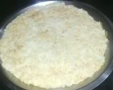 A picture of step 5 of Coconut burfi using milk powder.