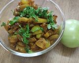 A picture of step 4 of Raw tomato bhaji.
