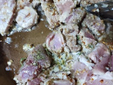 Penne Rigatti con lomo de cerdo en salsa blanca