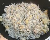 魩仔魚炒蒜味花生的食譜步驟2照片
