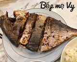 Hình bước làm 2 của món Cá chim nướng sả